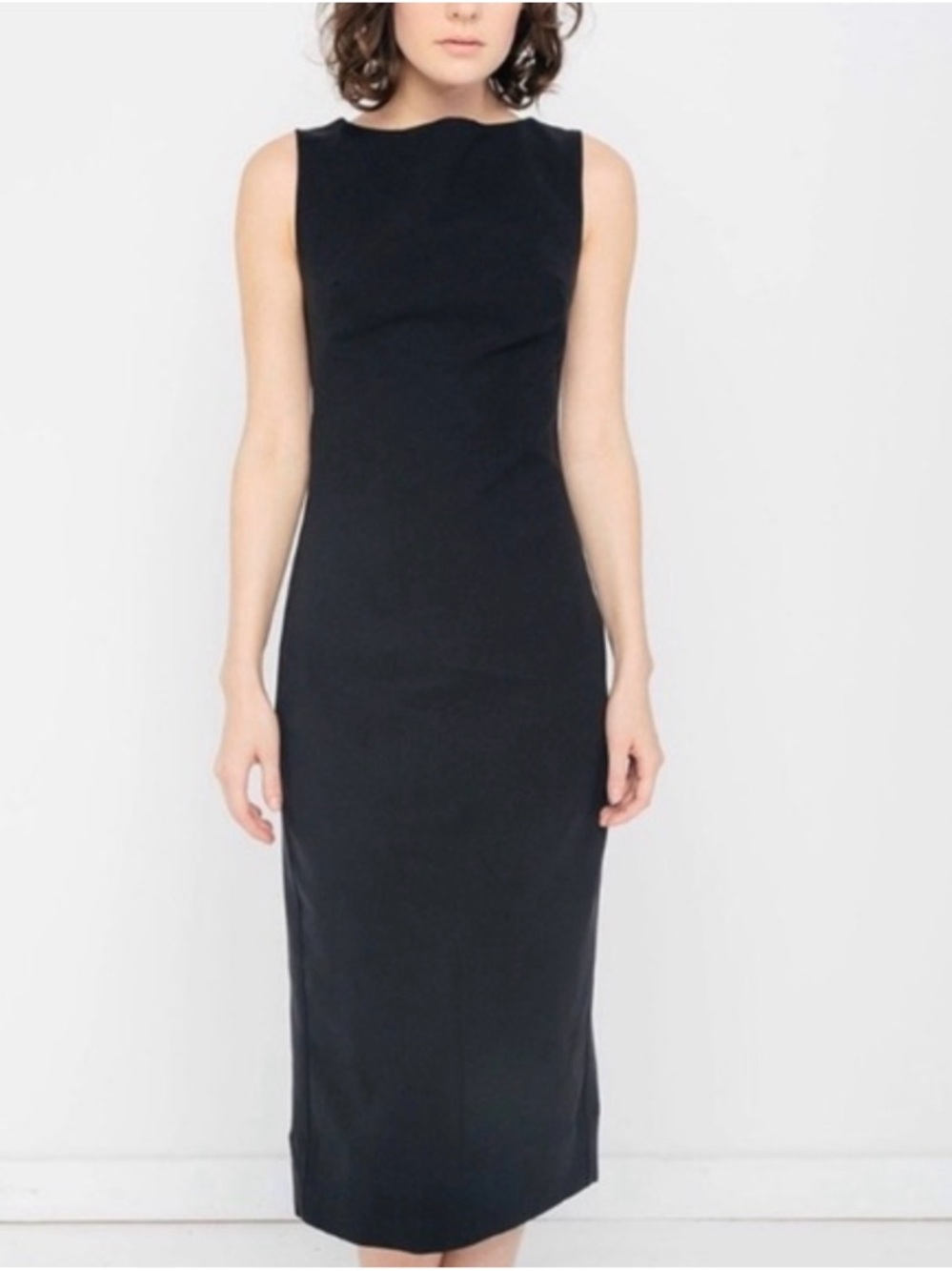 Elizabeth Suzann Classic Black Sleeveless Sheath Dress - Elegant Minimalist